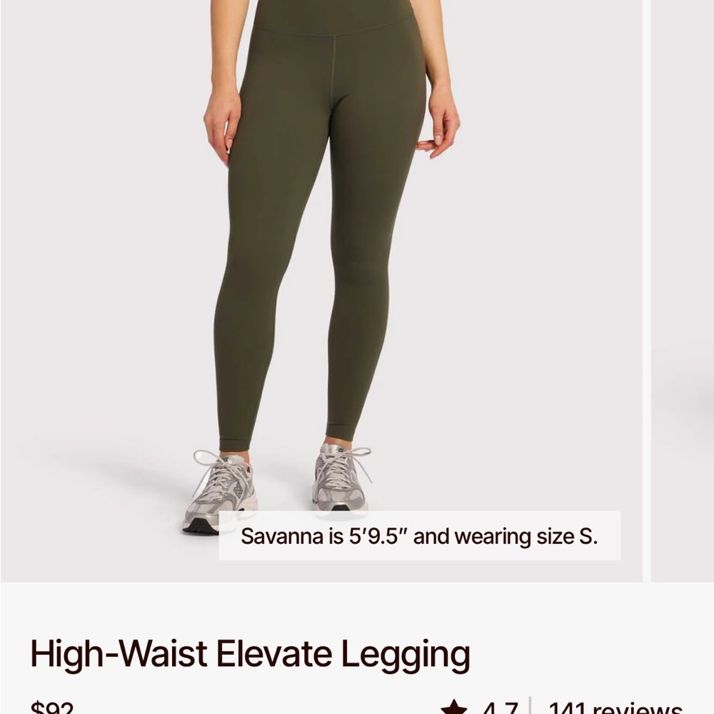 High-Waist Olive Leggings